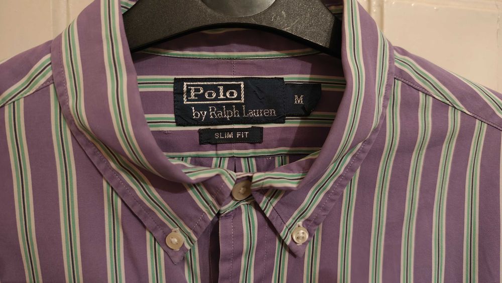 Camasa Polo Ralph Lauren - Marime M - mov in dungi
