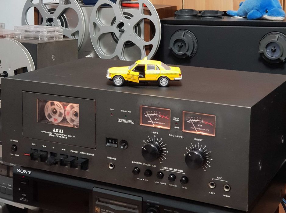 Casetofon Deck Audio Stereo Vintage AKAI CS 705D BLACK (Made in Japan)