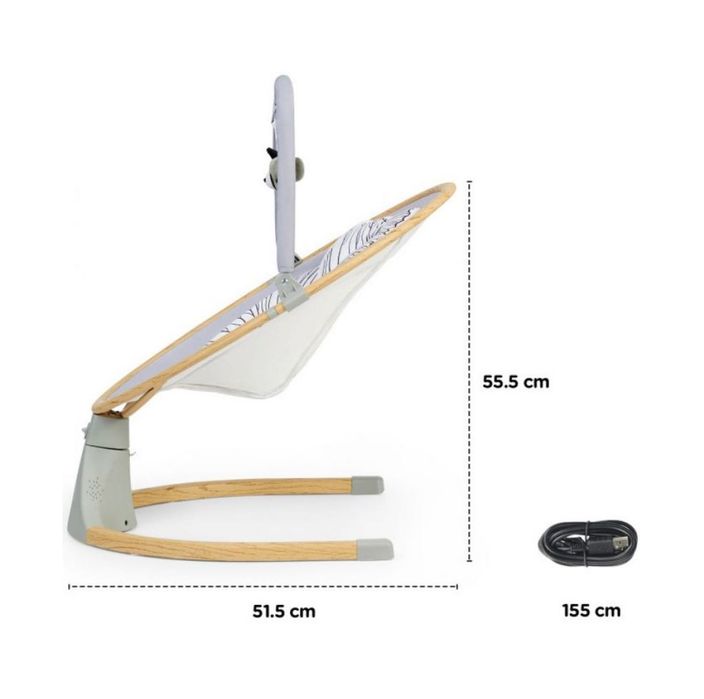 Електрическа бебешка люлка/шезлонг Kinderkraft Lumi