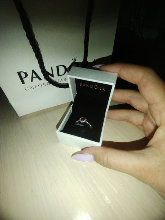 Кольцо Pandora "сердце"
