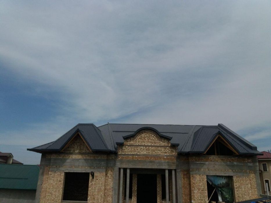 Бино уй курамиз фундамент, гишт, том йопиш - сифатли ва 0 дан бошлаб