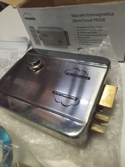 Yală electromagnetica  SilverCloud YR300 – 12V, cu chei