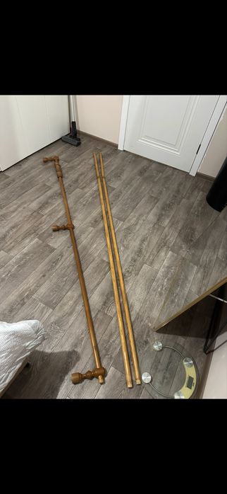 Гардины по 3 метра дерево