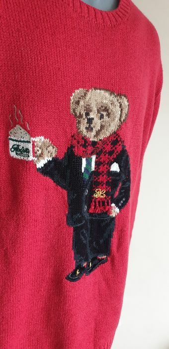 POLO Ralph Lauren Bear Cotton / Len Mens Size XL НОВО! ОРИГИНАЛ! Мъжки Пуловер !