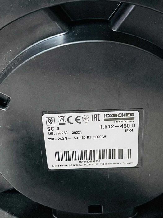 Aparat curățat cu abur Kärcher SC 4 EasyFix 2000 W 3,5 bari