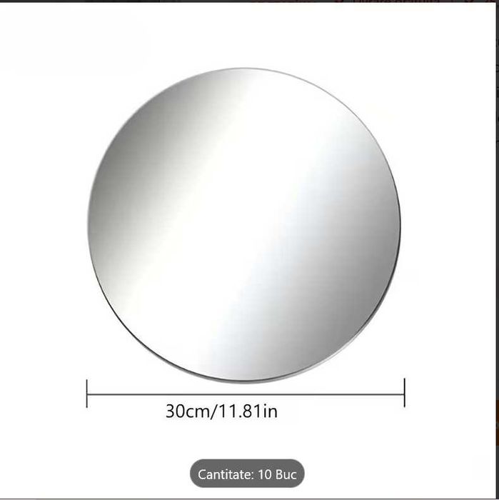 Oglinzi Acrilice 30 cm pentru Nuntă, Petreceri & Decor Autocolante!