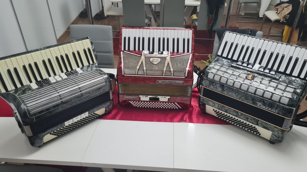 Acordeon Hohner verdi 120  Parot 80basi Firotti si Hohner 96