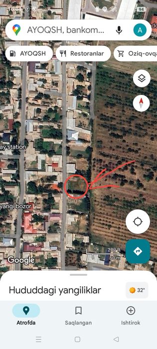 Yangi Toshkent yaqinida yer uchastkasi sotiladi