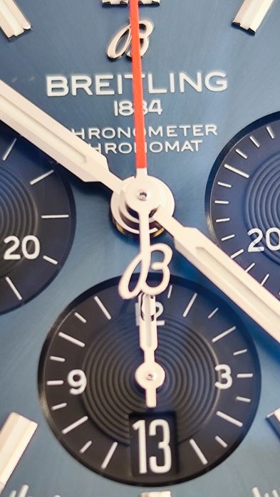 Breitling chronomat 42mm blue dial