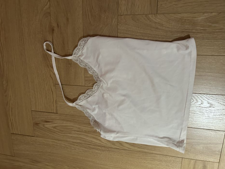 Майка с кружевом и накидка