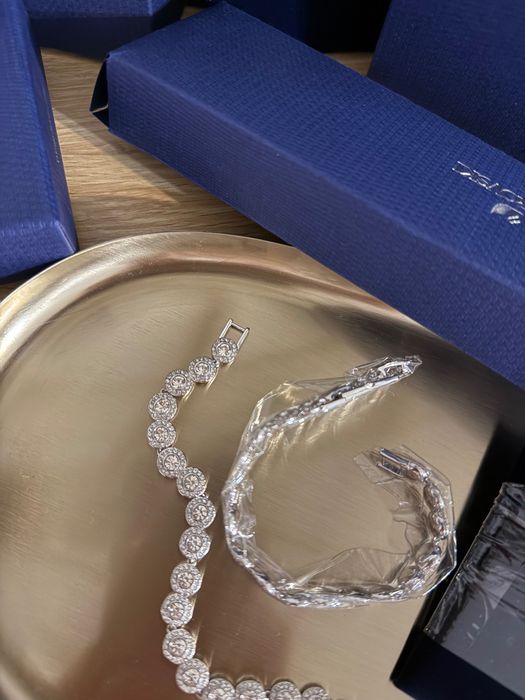 Set Swarovski Angelic Argintiu/ colier - brățară - cercei