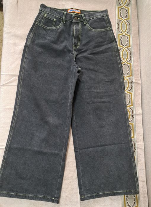 Джинсы широкие багги