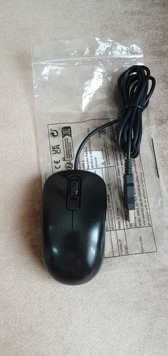 Mouse optic cu mufă USB - Fujitsu-Siemens/Genius, alb/negru