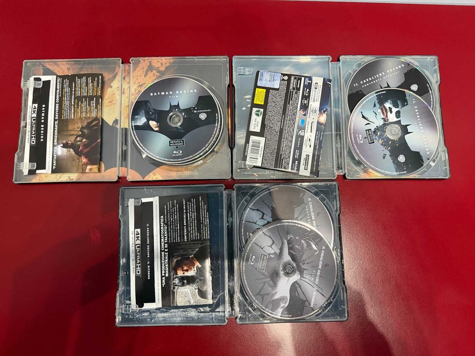 colectia BATMAN si The Dark Knight (DVD , steelbook 4k si bluray)