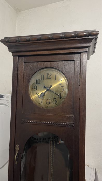 Ceas pendulă de podea Germania 2 metri – mecanic – lemn masiv – vintage
