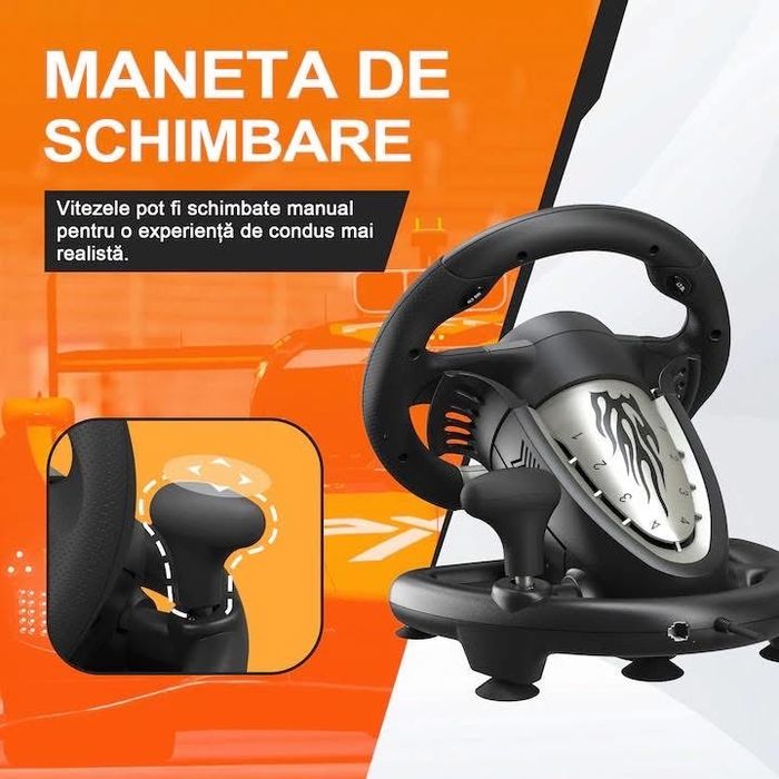 Volan cu pedale, maneta schimbator