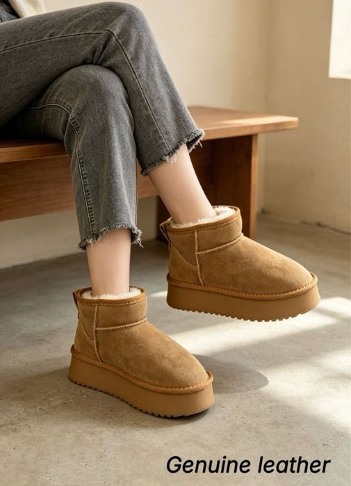 UGG mini platform piele intoarsa 36-41