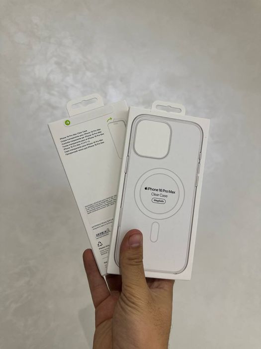 16 pro/16 promax Прозрачный чехол для iPhone 16 Pro, 16 ProMax с MagSa