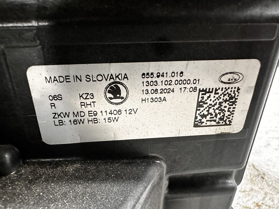 Far dreapta full led skoda scaka facelift.cod:655941016.