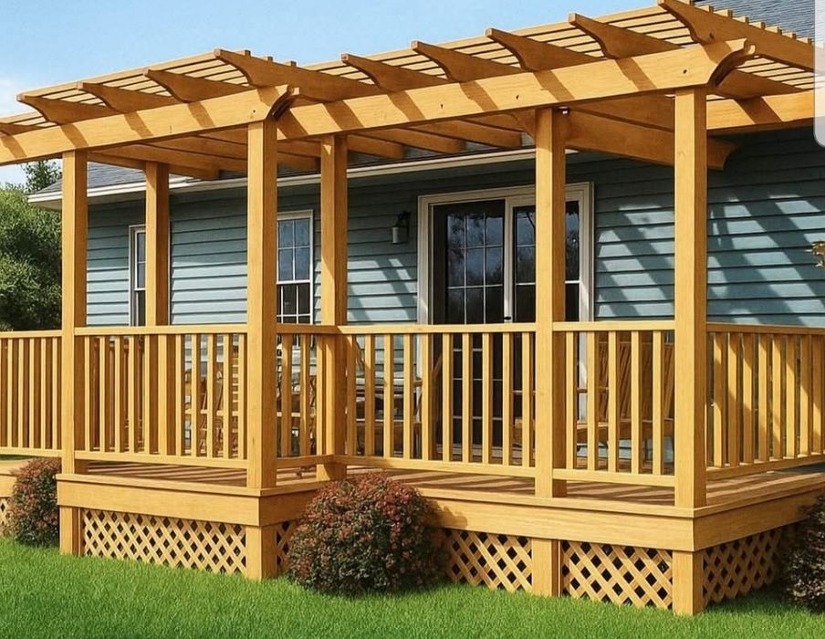 Carport Terasa filigori din lemn