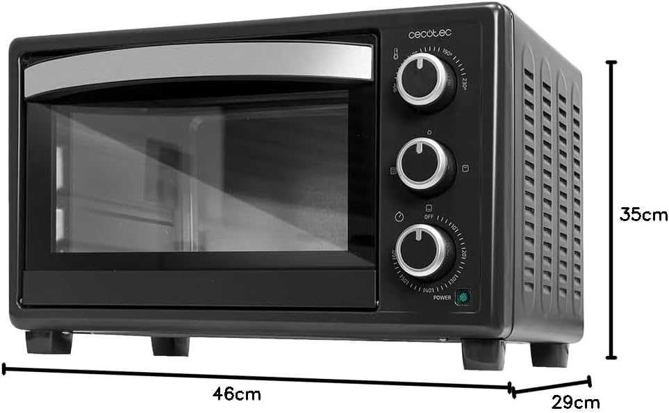Настолна фурна Cecotec Bake&Toast 2300, 1500W, до 230ºC, 23 литра