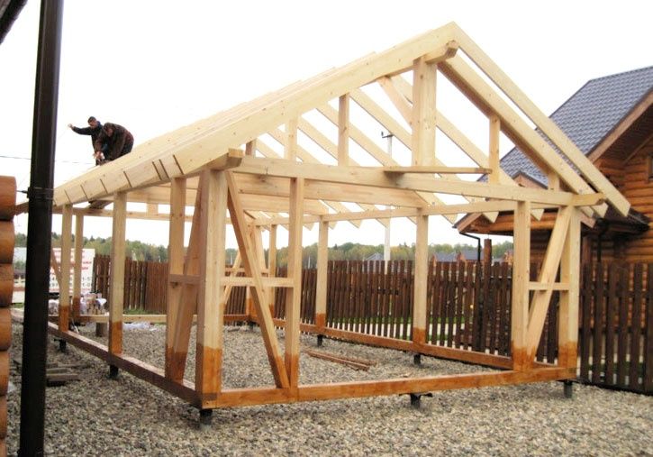 Дървени навеси, беседки, покриви