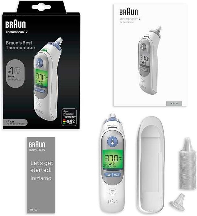 Ушен термометър Braun ThermoScan 7 (IRT 6520) за деца 0+ Age Precision