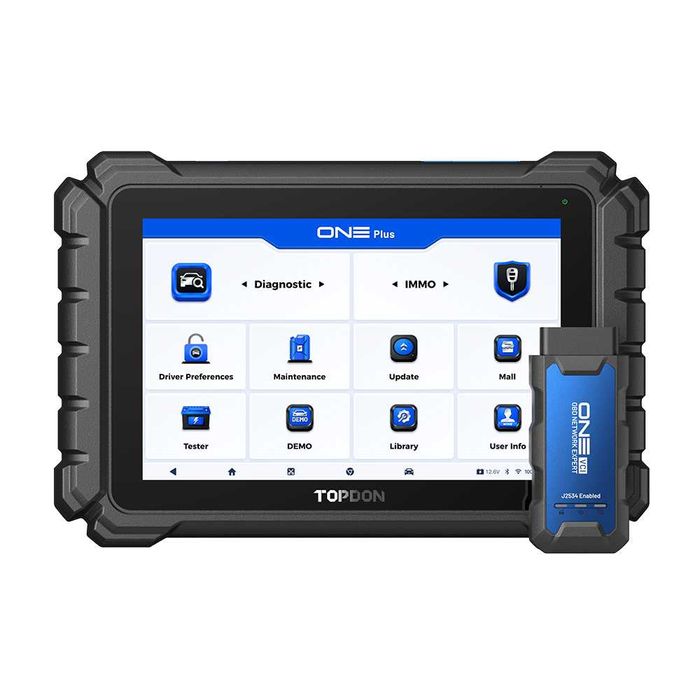 TOPDON ONE Plus – Професионална автодиагностика с AI, онлайн програмиране, ECU кодиране и 50+ сервизни функции, Can FD, DOIP,2 часа Безплатно обучение