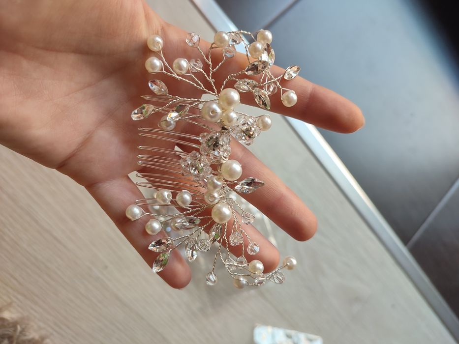 Бижу за коса с перли