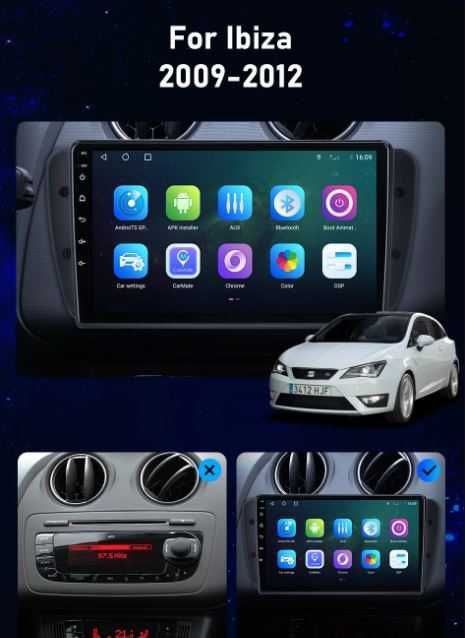 Navigatie Seat Ibiza 2009/2012, 2+32, Carplay