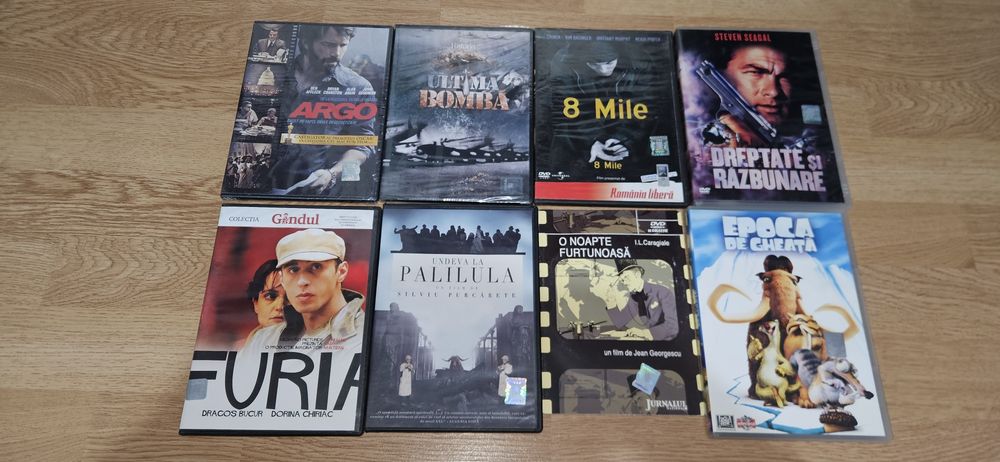 Lot 8 dvd filme (actiune, teatru, animatie)
