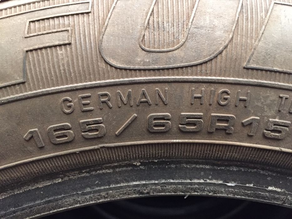 165/65/15 б/у из Германии