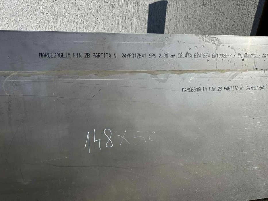 Tabla inox alimentar  304 grosime 2mm