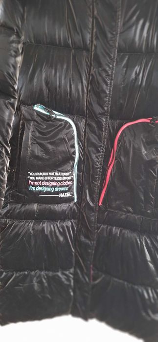 Пухено дълго атрактивно яке с гъши пух