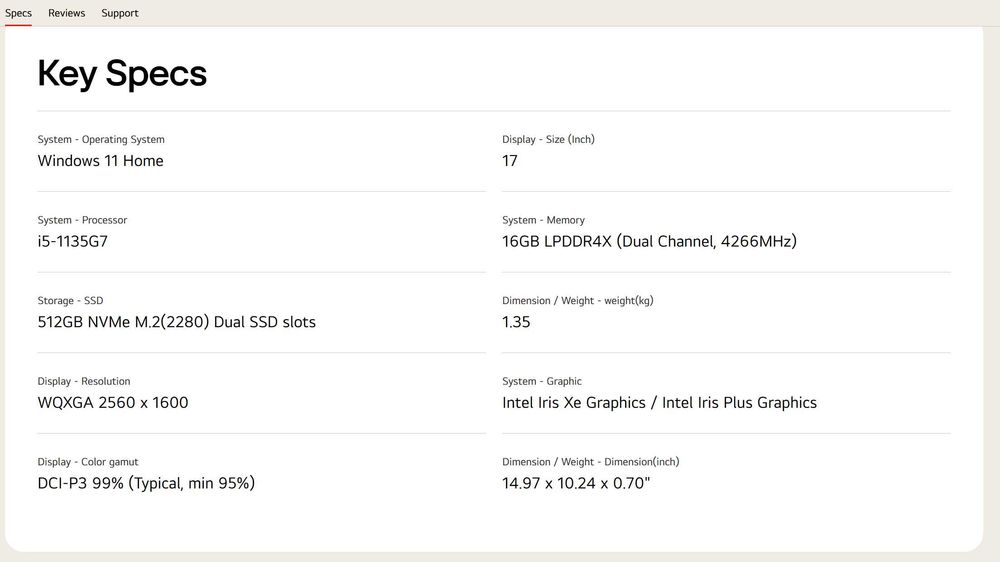Laptop Ultra-Portabil LG Gram 17 – Doar 1.3kg (Stare Excelentă)
