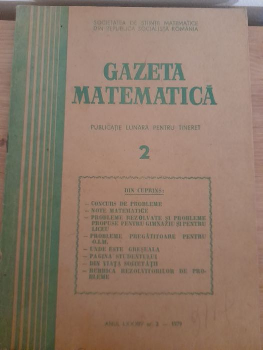 Gazeta matematică 1979, nr 2