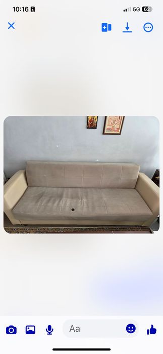 Продавам 3-местен диван