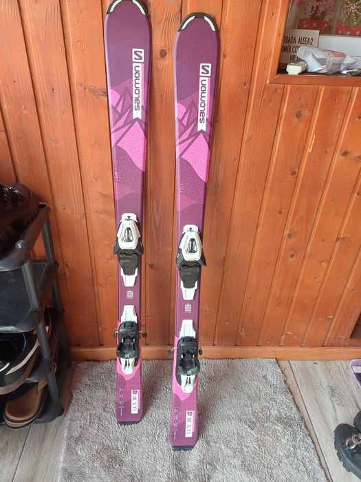 Schiuri Salomon copii 120cm,stare perfecta,folosite  1saptamana