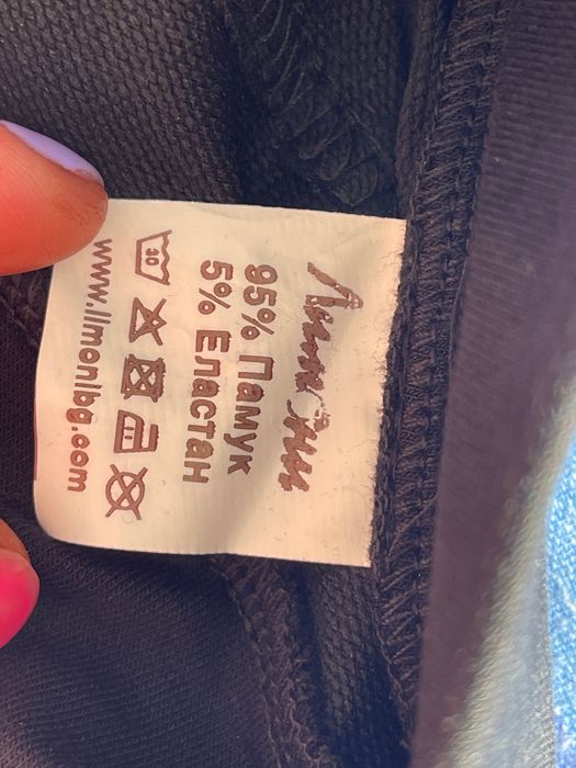 Черен панталон размер М на фирма Лимони