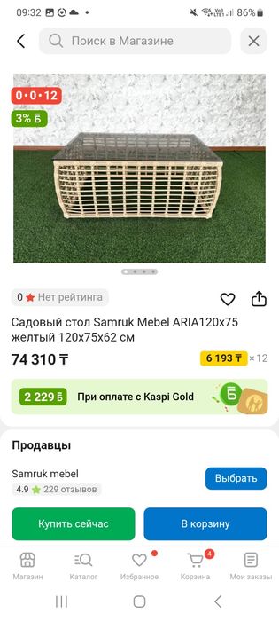 Садовая мебель из ротанга