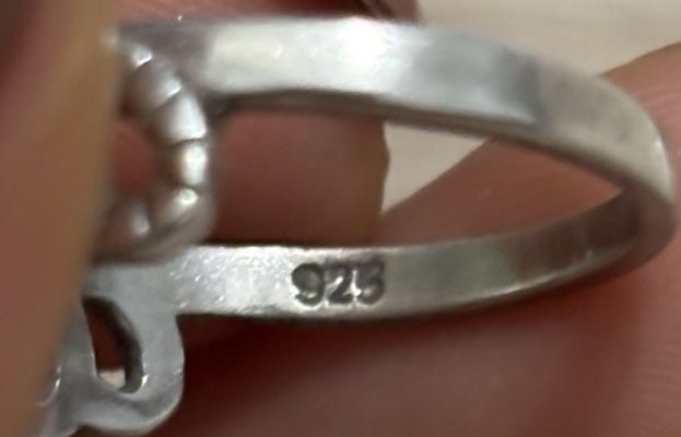 Сребърен пръстен коронка с цирконии