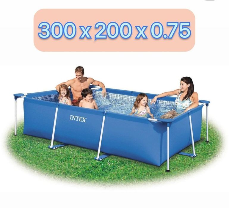 Каркасний бассейн intex 300×200×75