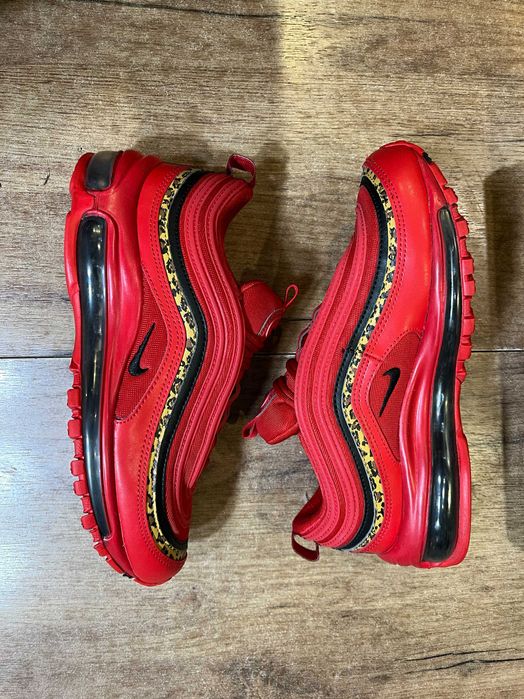 ОРИГИНАЛНИ *** Nike Air Max 97 Premium " Leopard Pack " Red Black