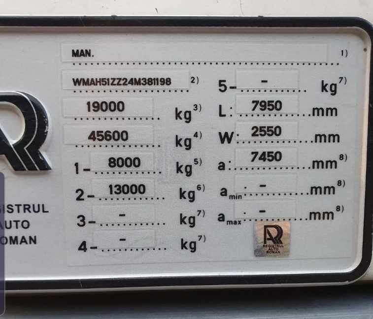 MAN TGA 18310 4x4 - Autoblocant