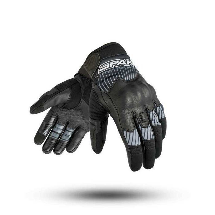 Manusi Moto NOI din piele, cu deget pentru ecran telefon Spark Pulse