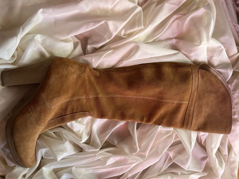 Cizme dama, lungi cu toc gros