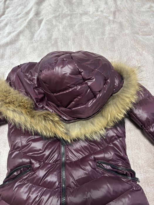 Дълго зимно яке с естествен пух