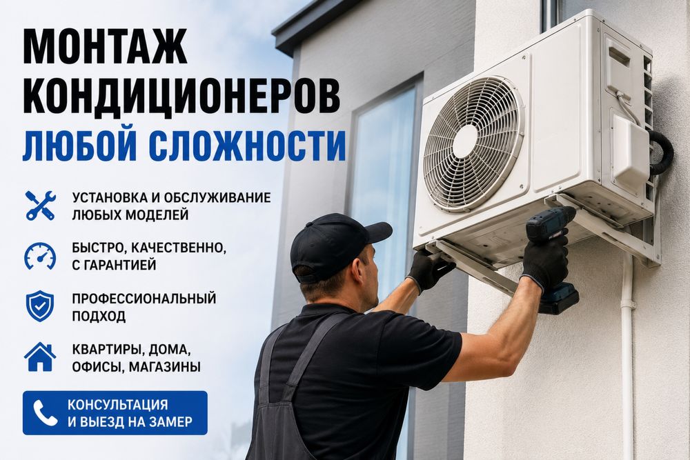 Установка кондиционеров