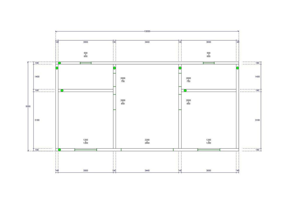 Бунгала, Преместваеми къщи, Контейнери, Фургони 50м2 - 10м х 5м