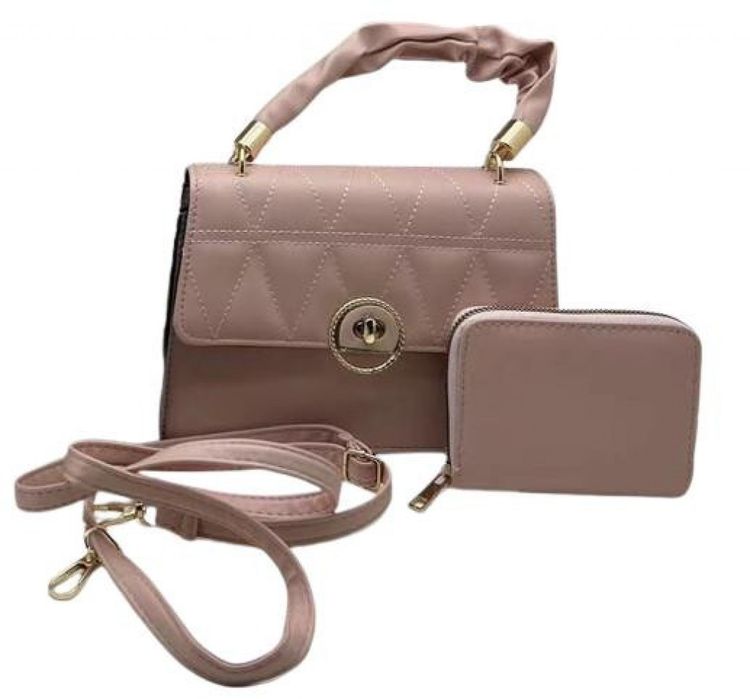 Чаровна дамска чанта в комплект с портмоне